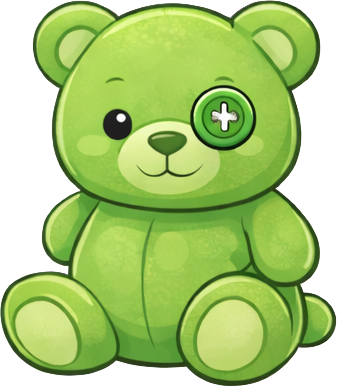 File:Plush teddy green button eye normal.png