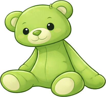 File:Plush teddy green understuffed normal.png