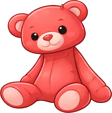 File:Plush teddy red understuffed normal.png