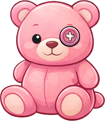 File:Plush teddy pink button eye normal.png