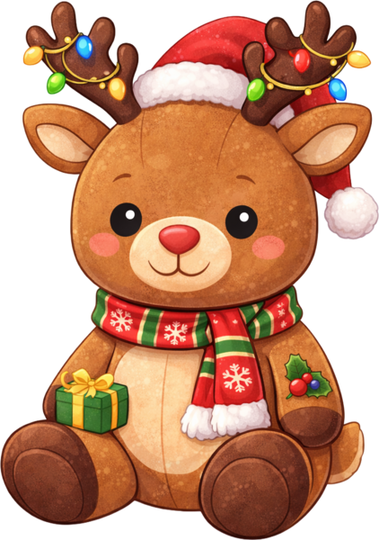 File:Plush christmas reindeer premium.png